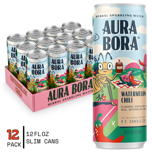 Aura Bora Watermelon Chili Sparkling Water